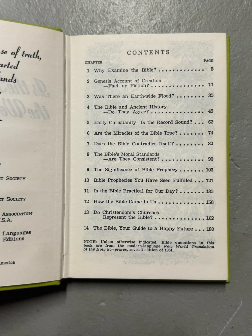 Vintage 1969 Is the Bible Really the Word of God? Hardcover Watch Tower